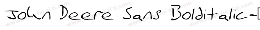 John Deere Sans Bolditalic字体转换